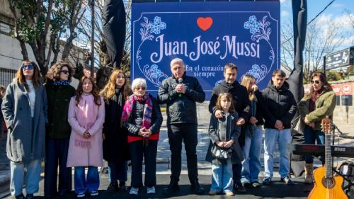 Juan José Mussi tiene su calle en Berazategui